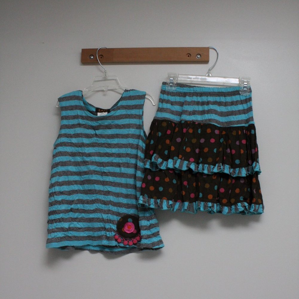 ZAZA couture Kid's 7 Shirt and Skirt Set - Picture 2 of 14